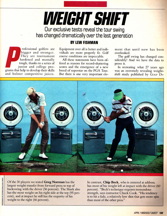 3jack Golf Blog Golf Digest Weight Shift Article